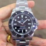 Perfect Replica Rolex Submariner FUCK EM Watch Stainless Steel Black Ceramic